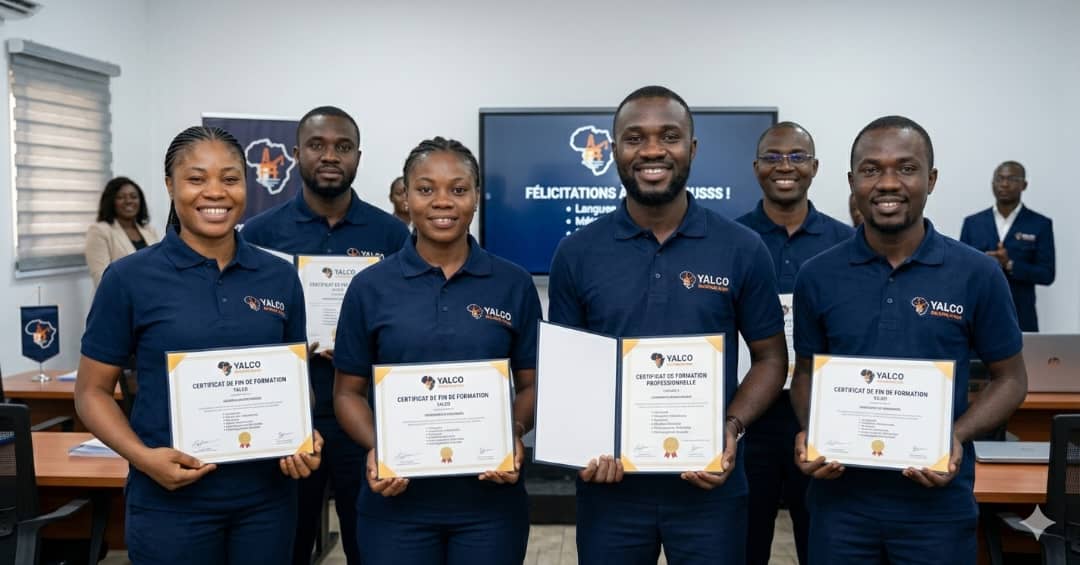 Remise de certificats de fin de formation aux diplômés YALCO